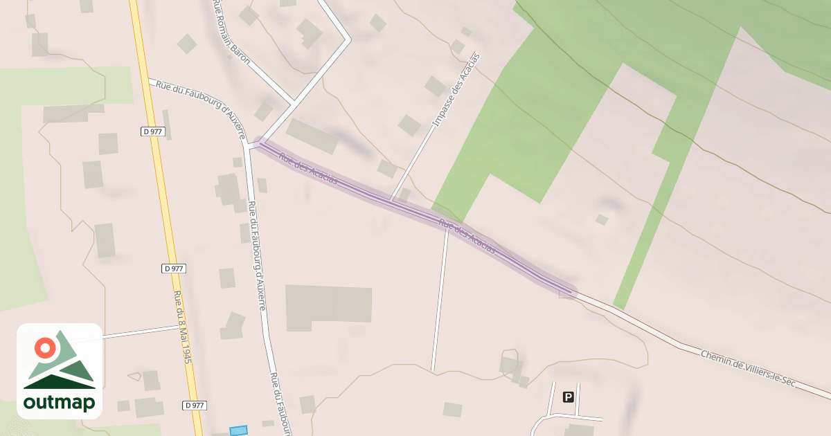 Map of Rue des Acacias