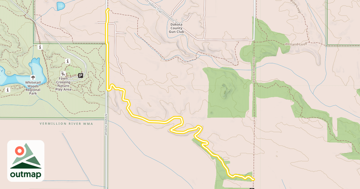 Map of Lone Rock Loop