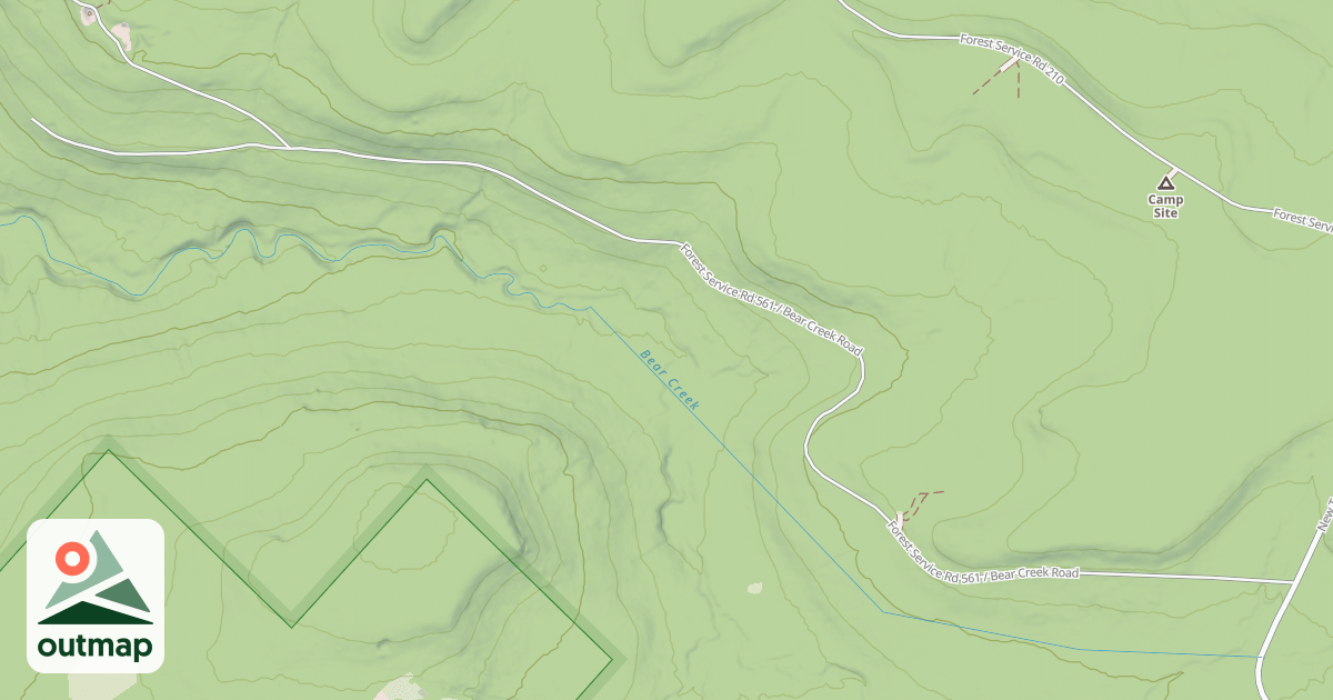 Map of BEAR CREEK