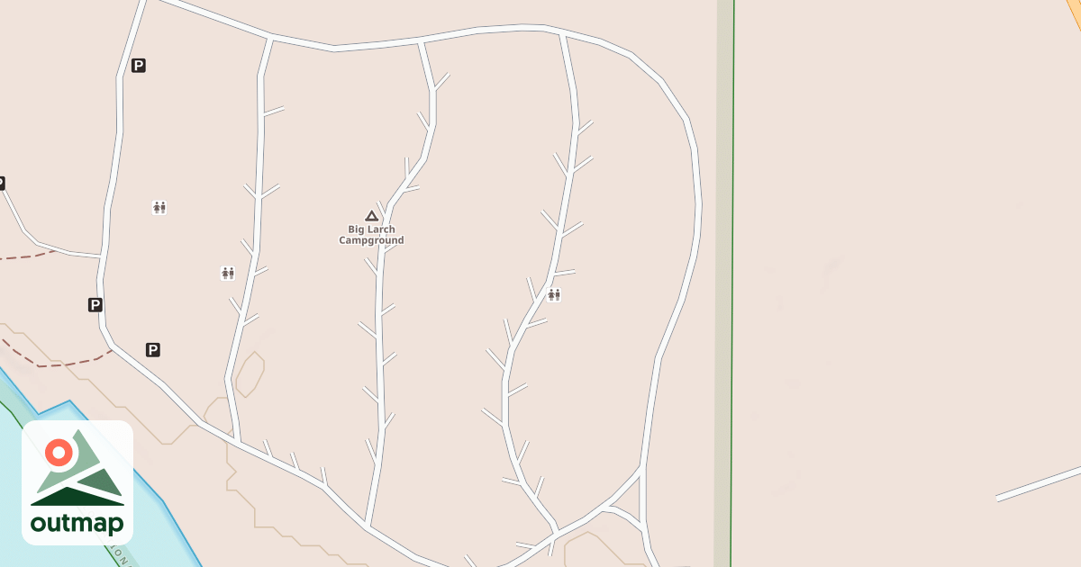 Map of BIG LARCH CAMP LOOP C