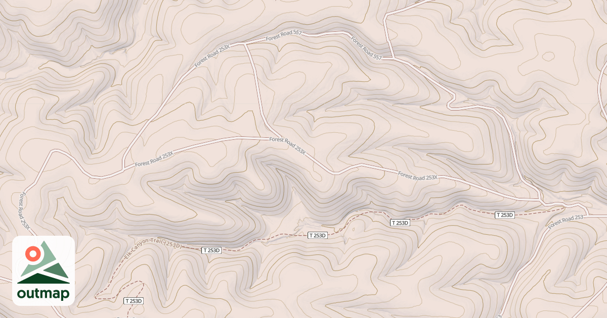Map of ELK RIDGE NORTH