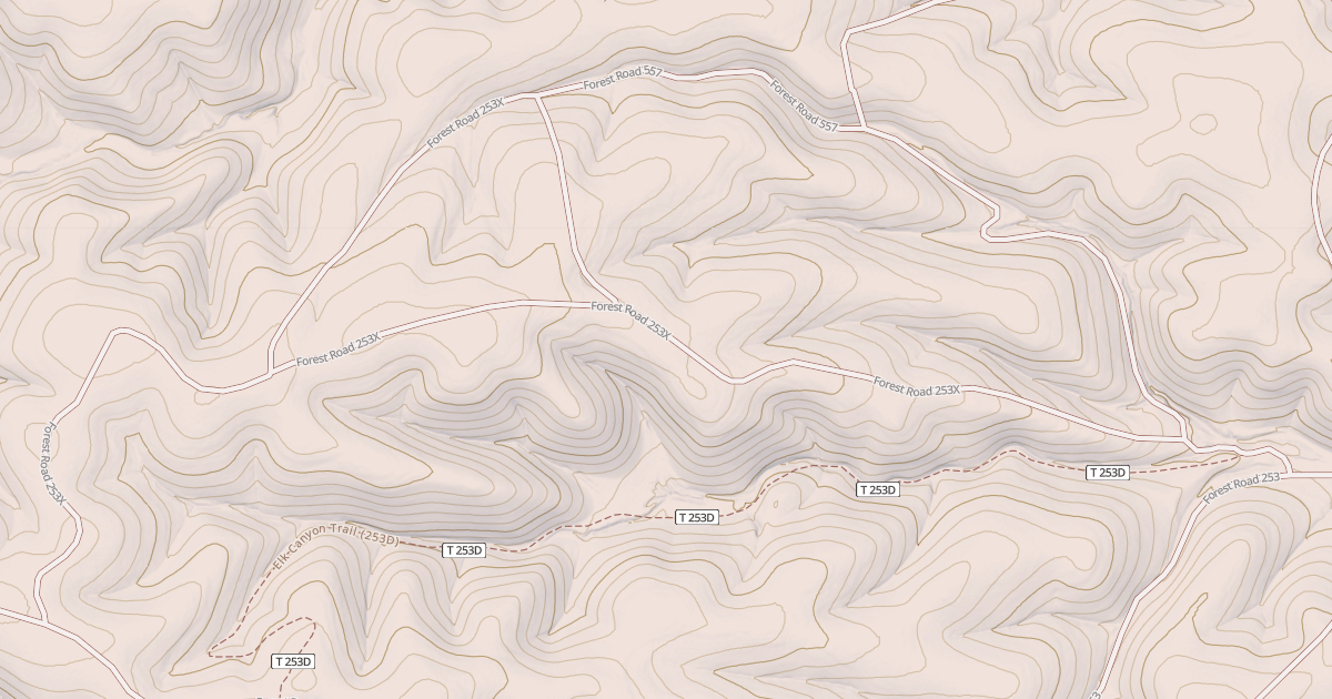 Map preview of ELK RIDGE NORTH