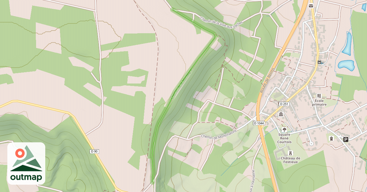 Map of Chemin de la Montagne