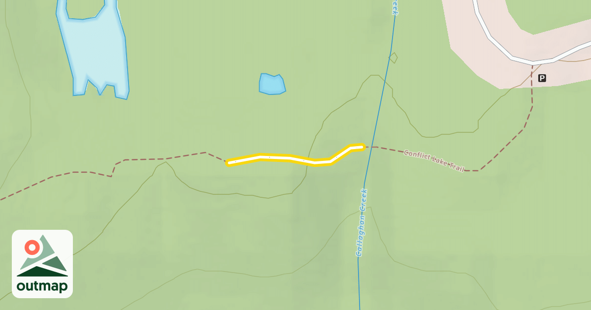 Map of Conflict Lake Trail