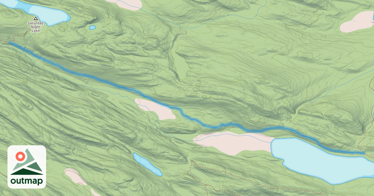 Map of 3 Saturday Night Lake