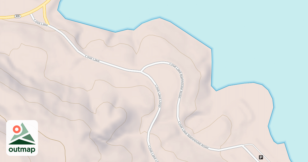 Map of COVE LK. PARK. LOT 2