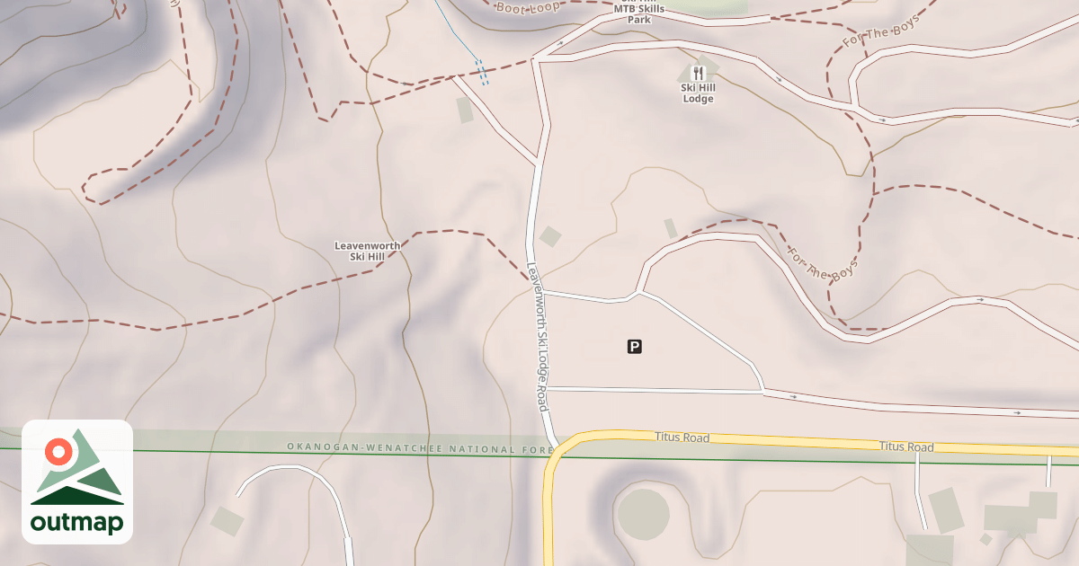 Map of LEAVENWORTH SKI LODGE