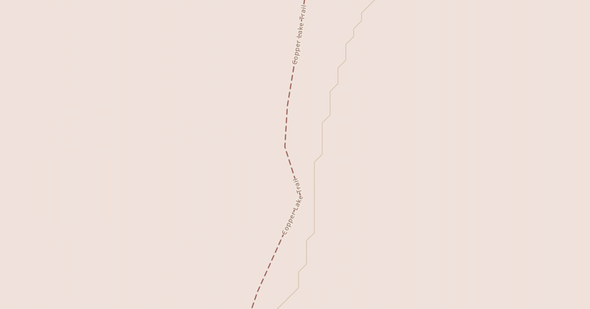 Map preview of Copper Lake Trail