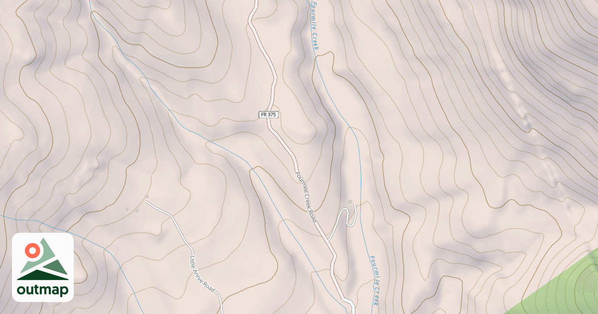 Map of FOURMILE CREEK