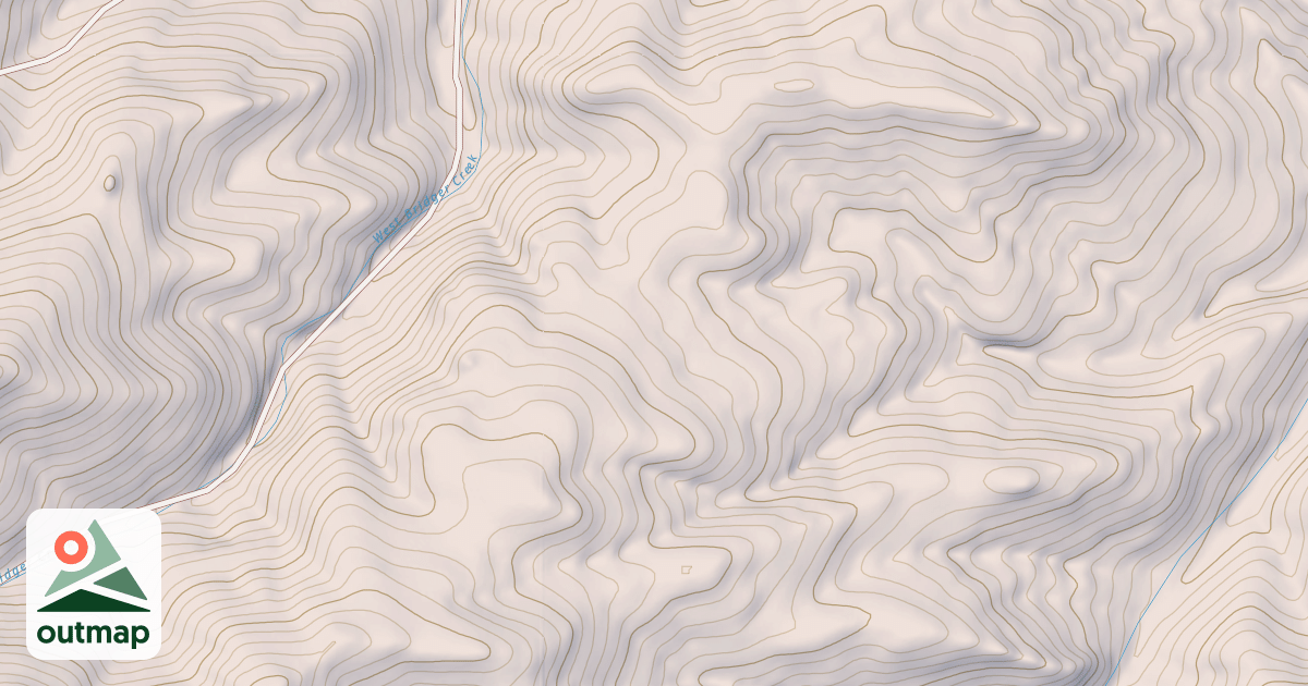 Map of Derby Mountain