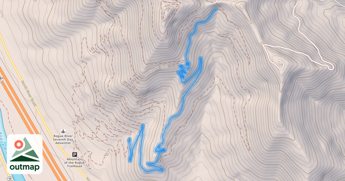 Map of Rat Pack Trail