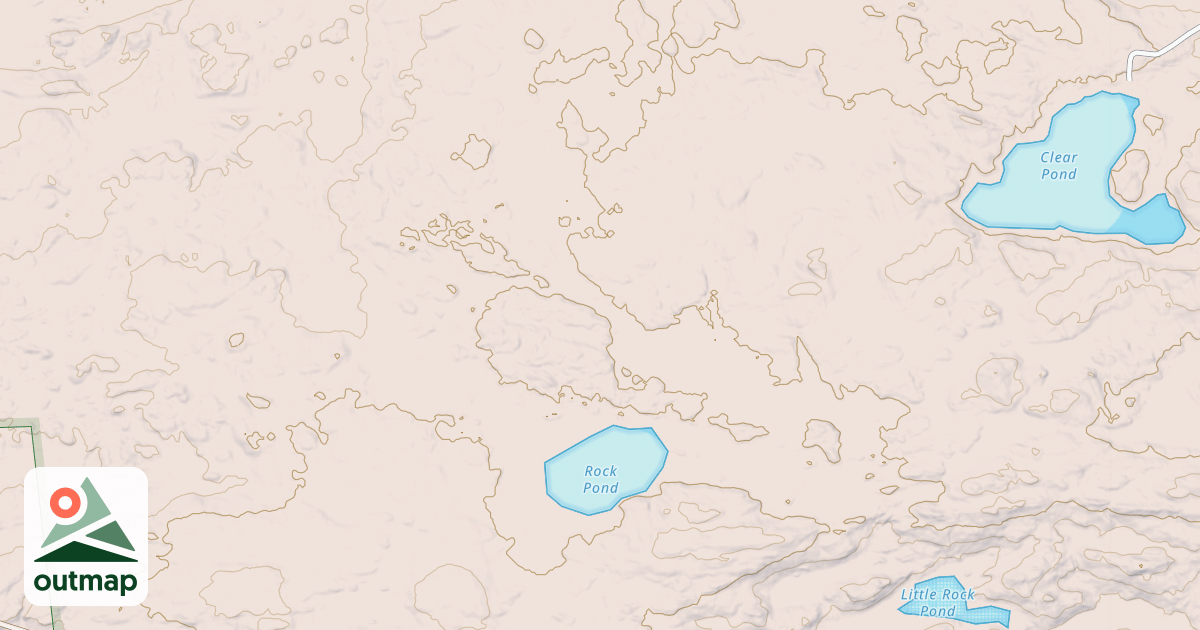 Map of Rock Pond Trail