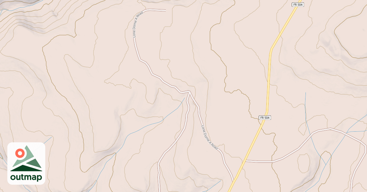 Map of LONE DOME A