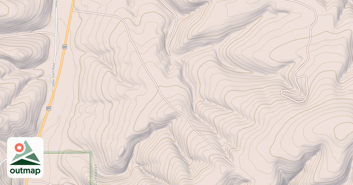 Map of CHARCOAL GULCH SYSTEM 2