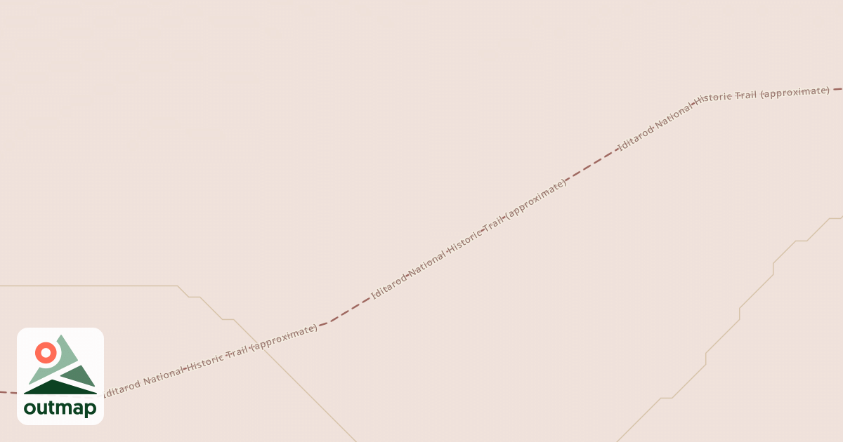 Map of Willow to Nome Winter Trail