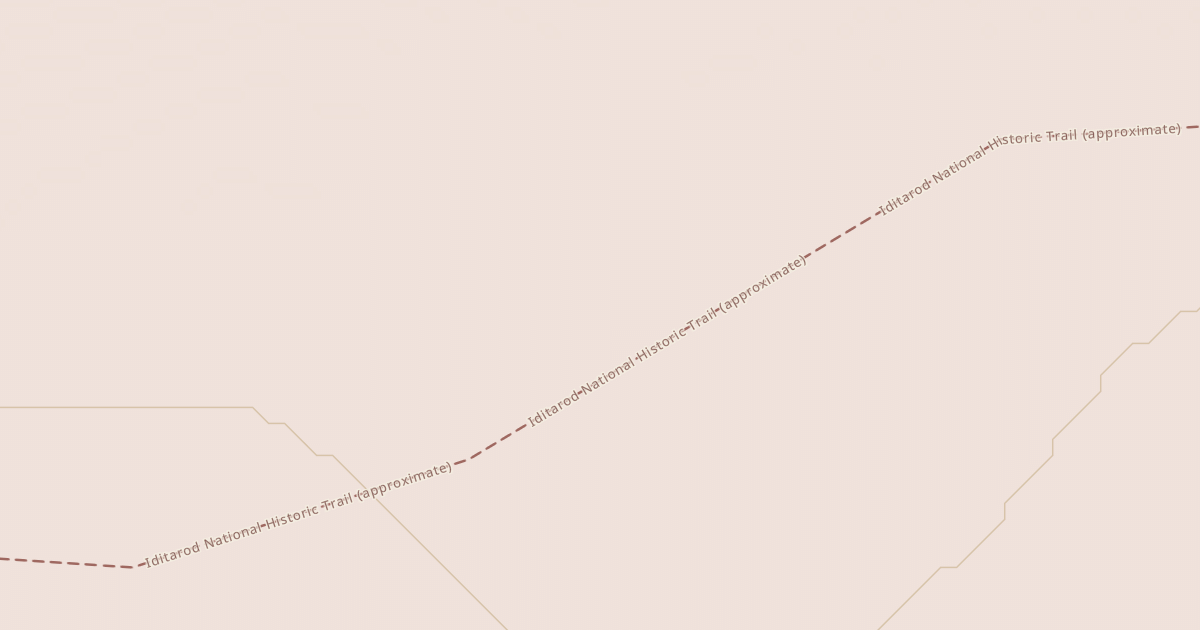 Map preview of Willow to Nome Winter Trail