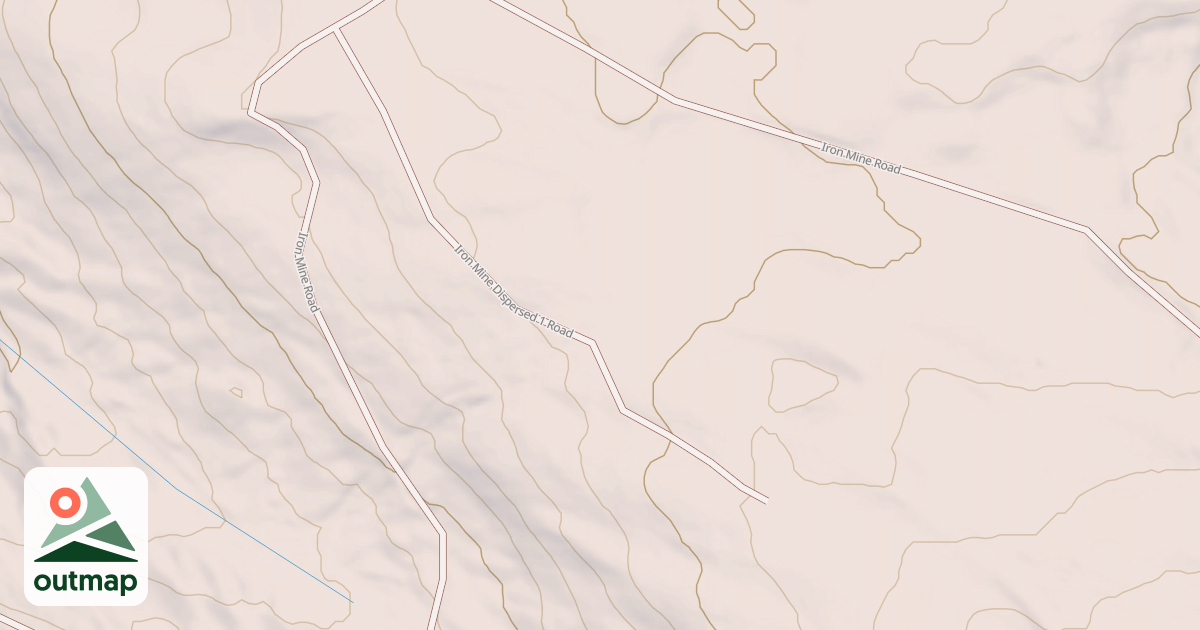 Map of IRON MINE DISPERSED 1-80948