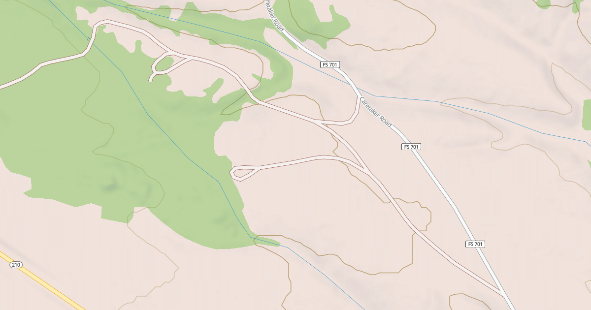 Map preview of CARETAKERS CABIN RD