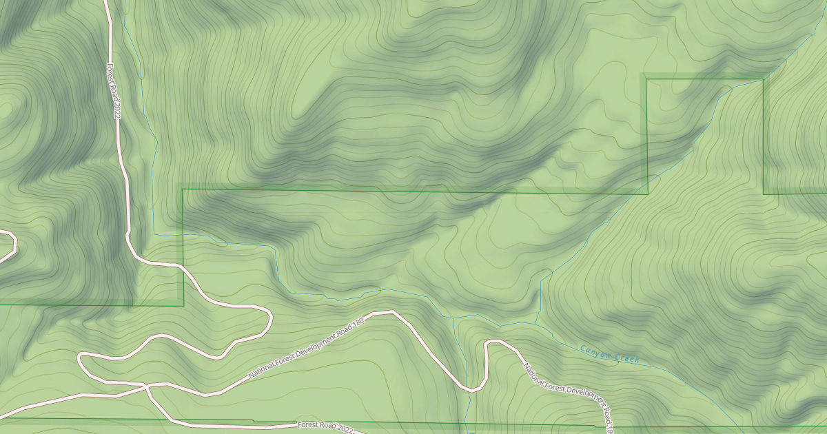 Map preview of MOE CREEK RD