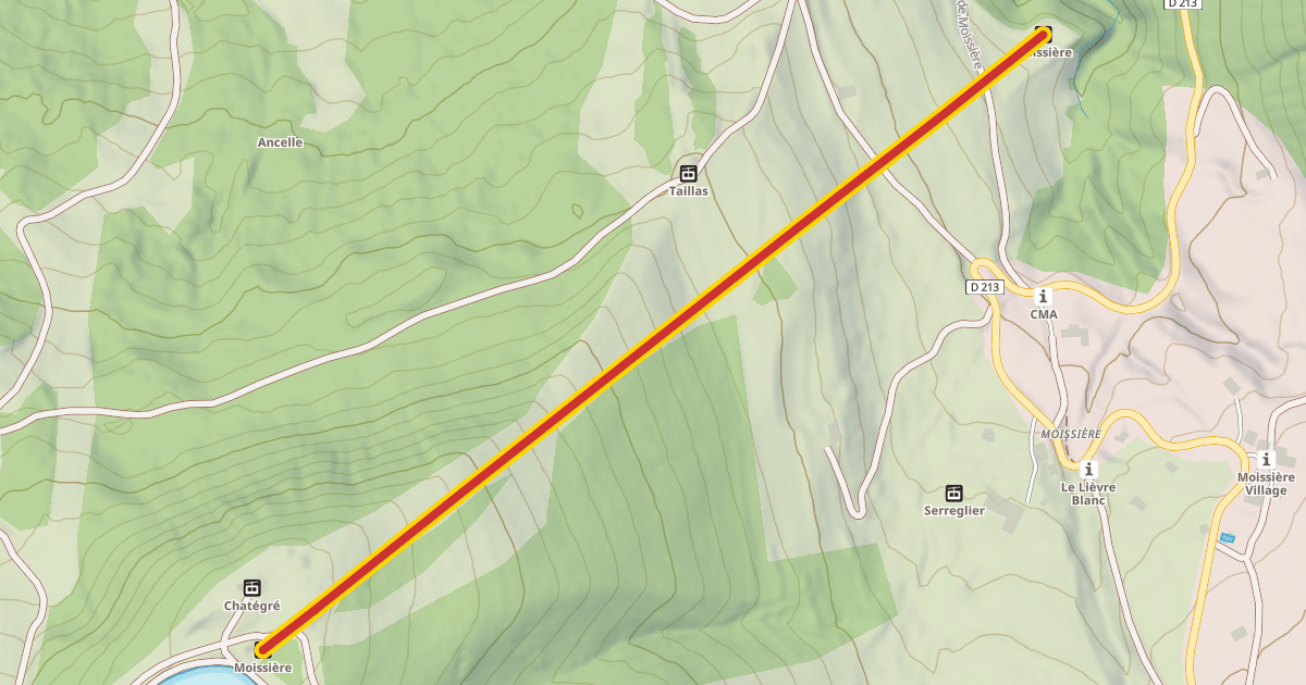 Map preview of Moissière