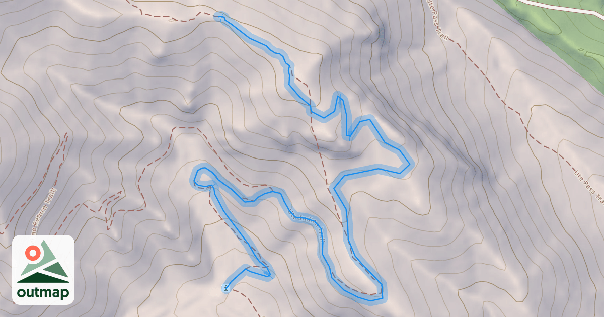 Map of Ute Indian Trail