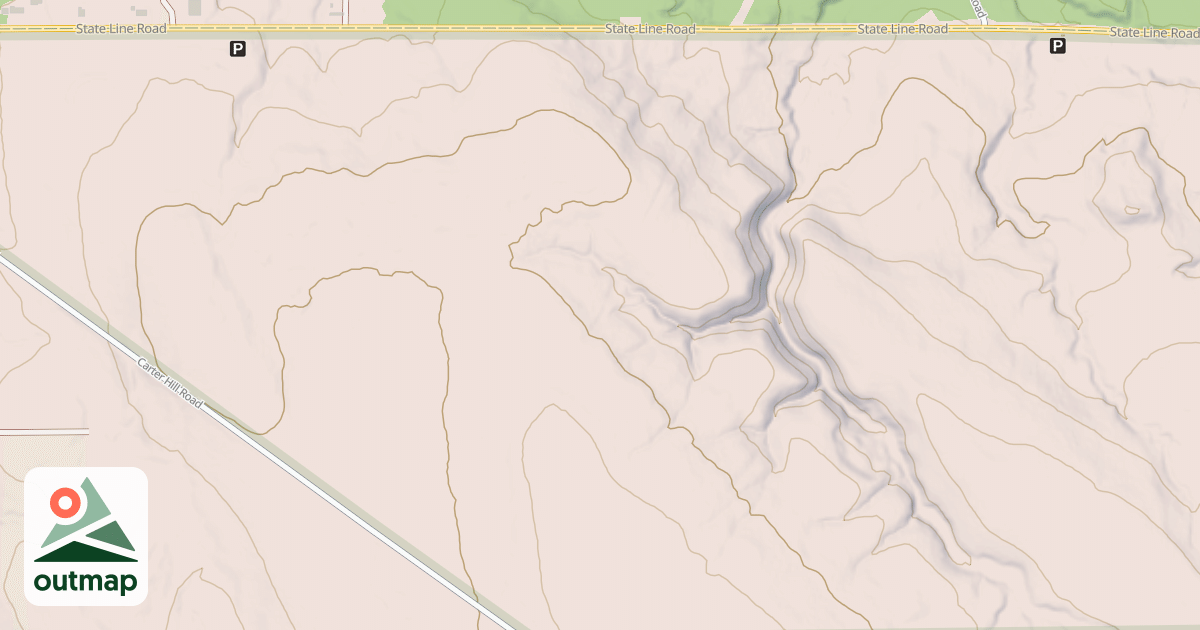 Map of Gas Line Snowmobile Trail