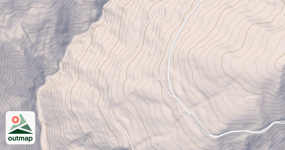 Map of MARKHAM SPUR