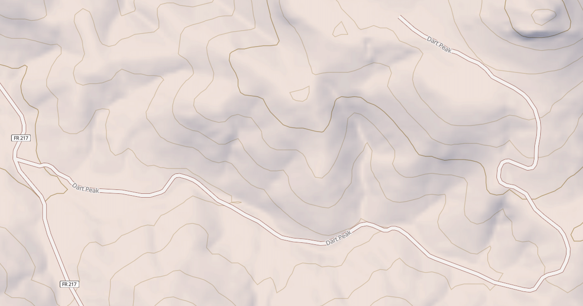Map preview of DART PEAK