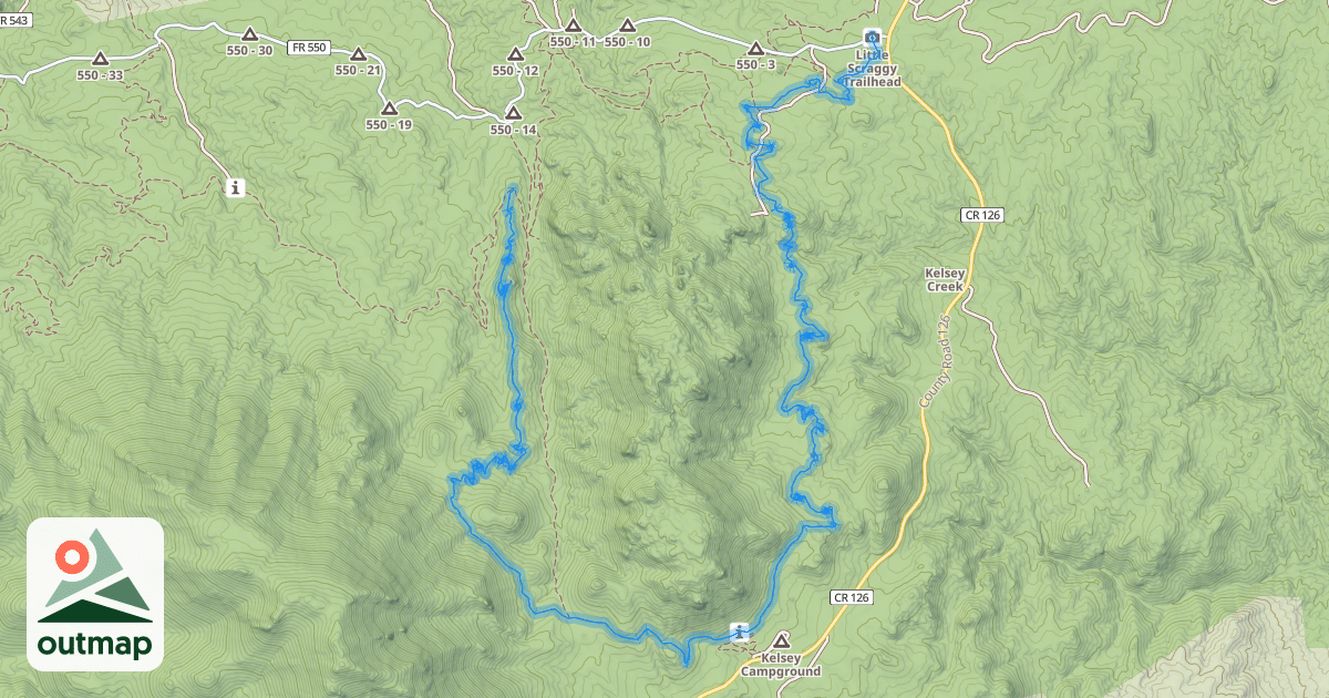 Map of Little Scraggy 765