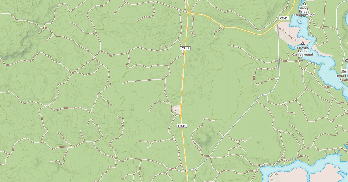 Map preview of Davis Lake Run