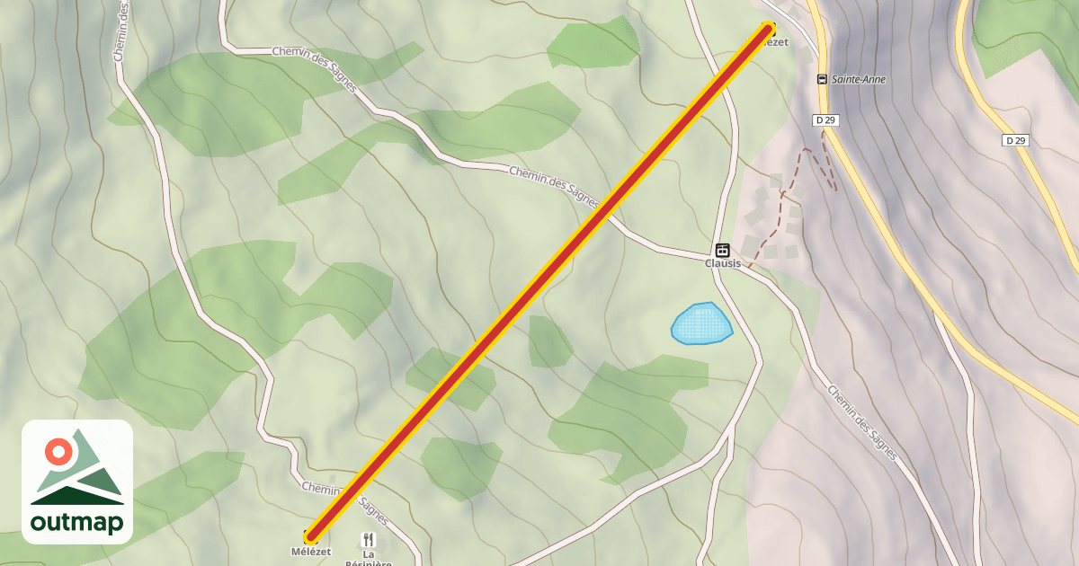 Map of Mélézet