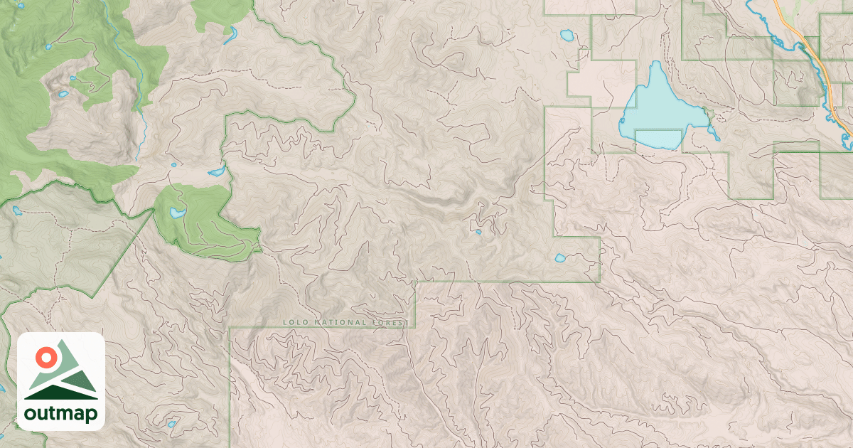 Map of Gold Creek