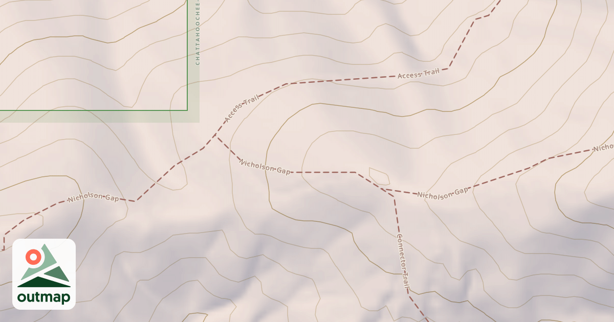 Map of Nicholson Gap in Union