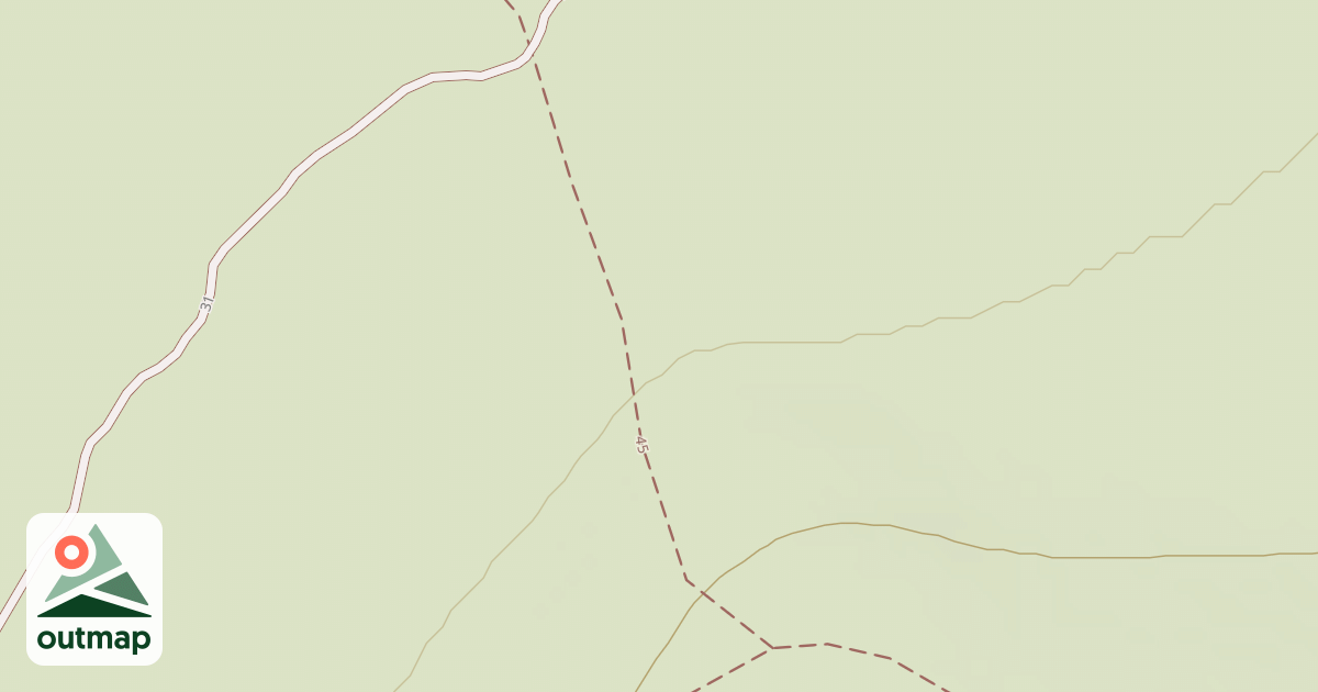 Map of Cline Buttes Tr 45