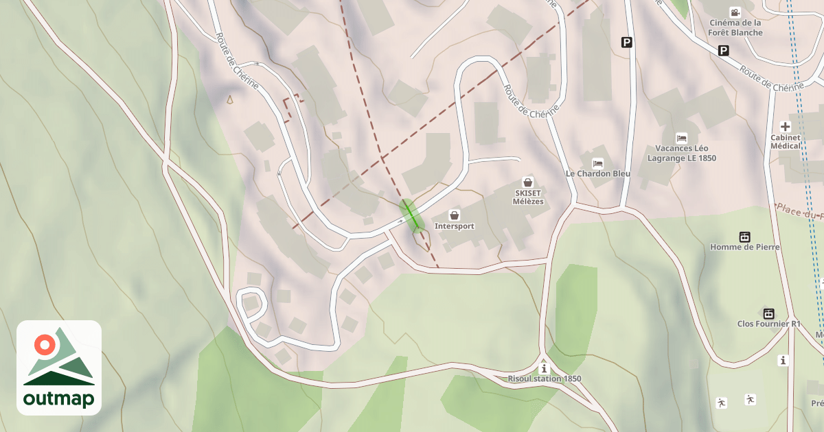 Map of Pelinche