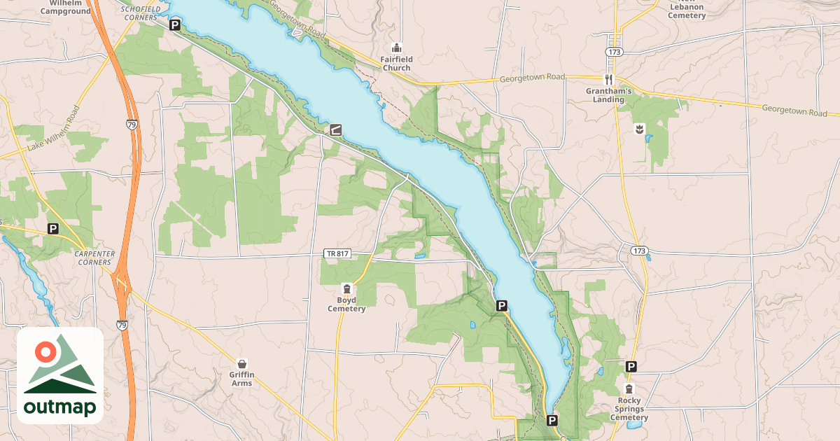 Map of John C. Oliver Multi-Purpose Loop Trail