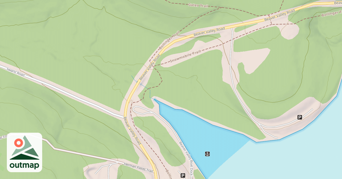 Map of Prince Gallitzin State Park Trails