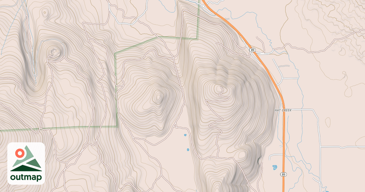 Map of BROWN BUTTE LOOP
