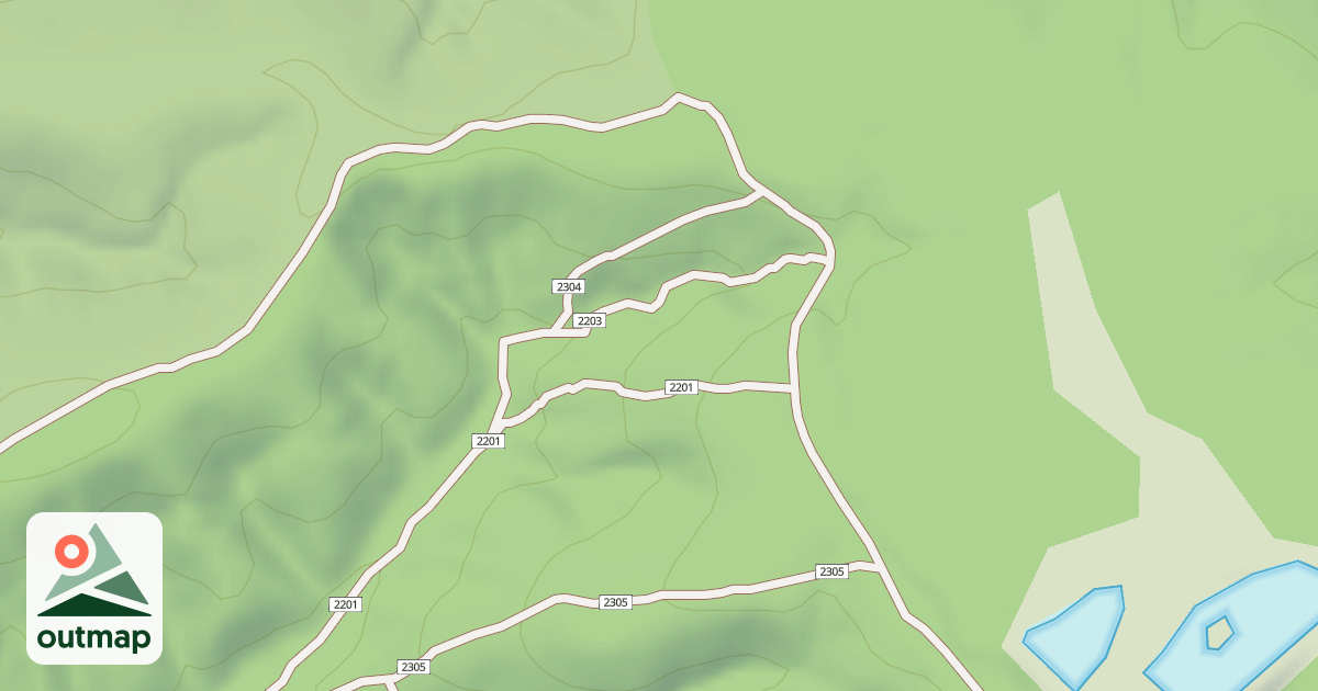 Map of USFS Motor Vehicle Use Map Trails 19380
