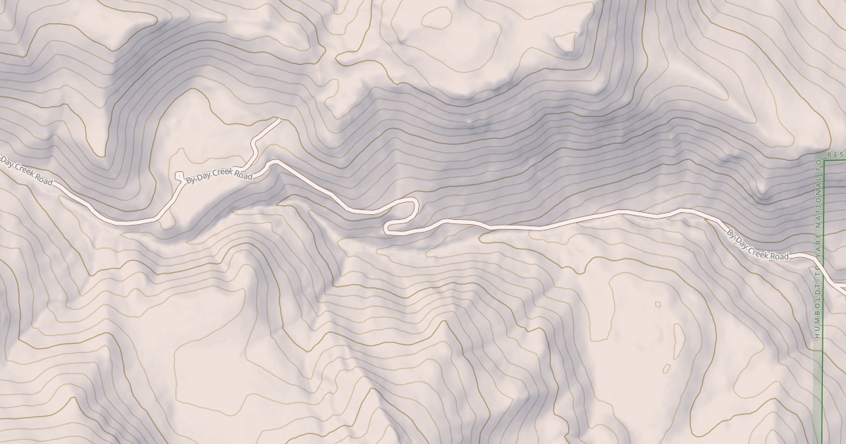 Map preview of BY-DAY CREEK ROAD