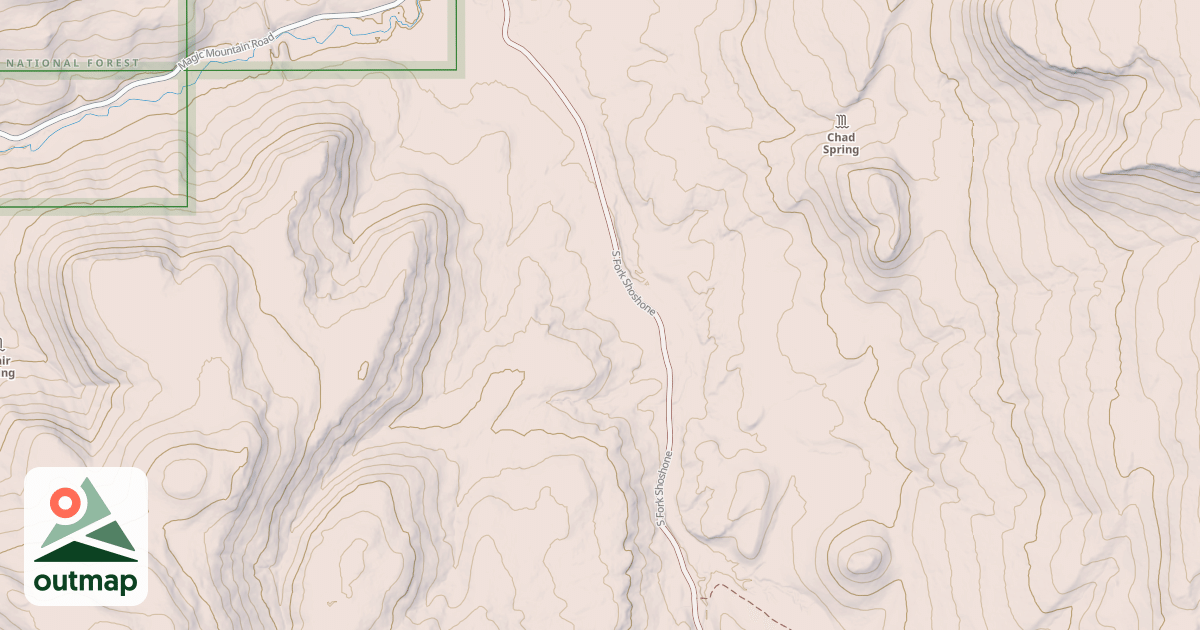 Map of Wagonwheel Springs Loop