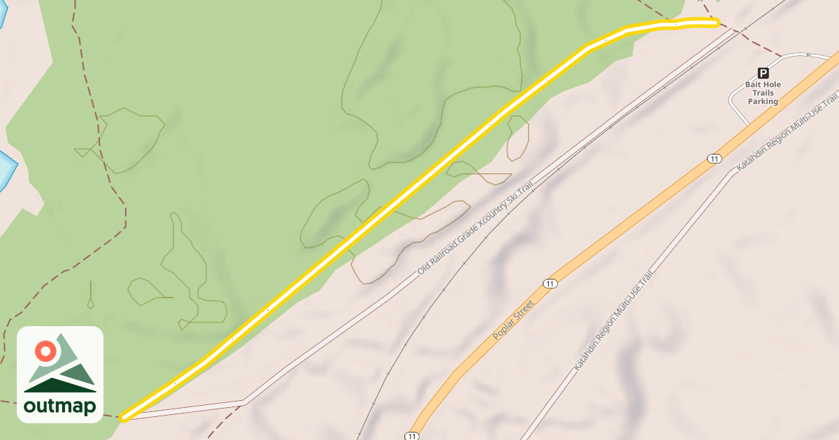 Map of Bait Hole Trail