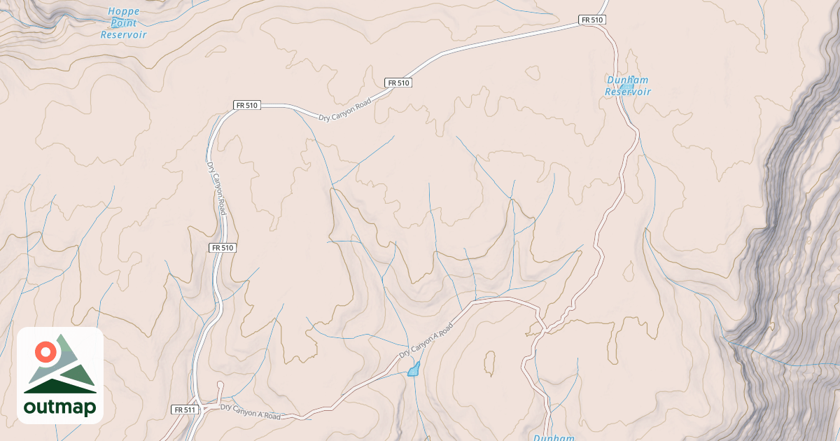 Map of DRY CANYON A