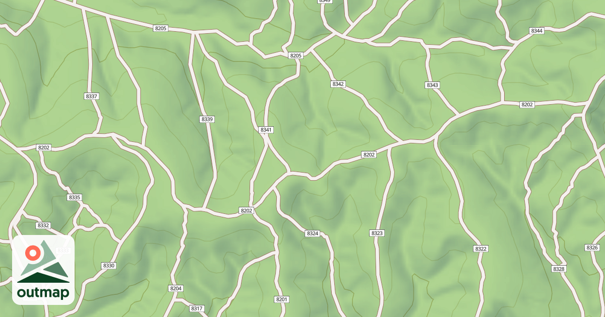 Map of USFS Motor Vehicle Use Map Trails 19447