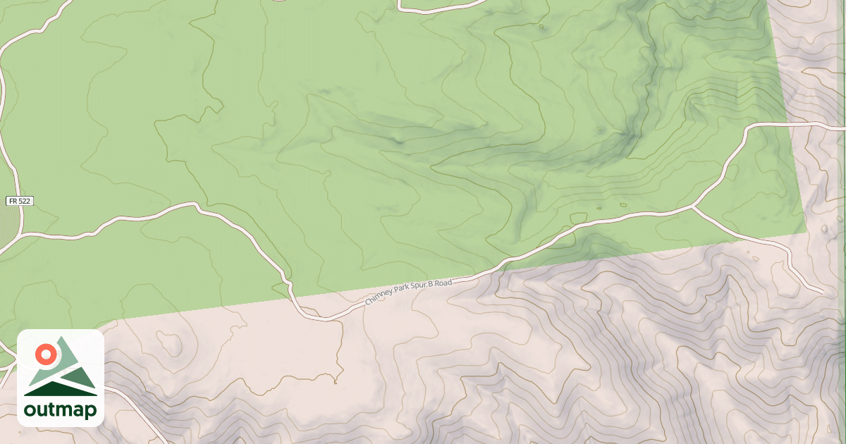 Map of CHIMNEY PARK SPUR B