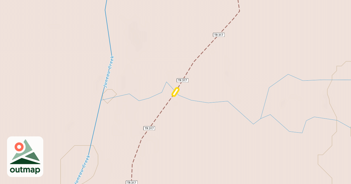 Map of Resurrection Pass Trail