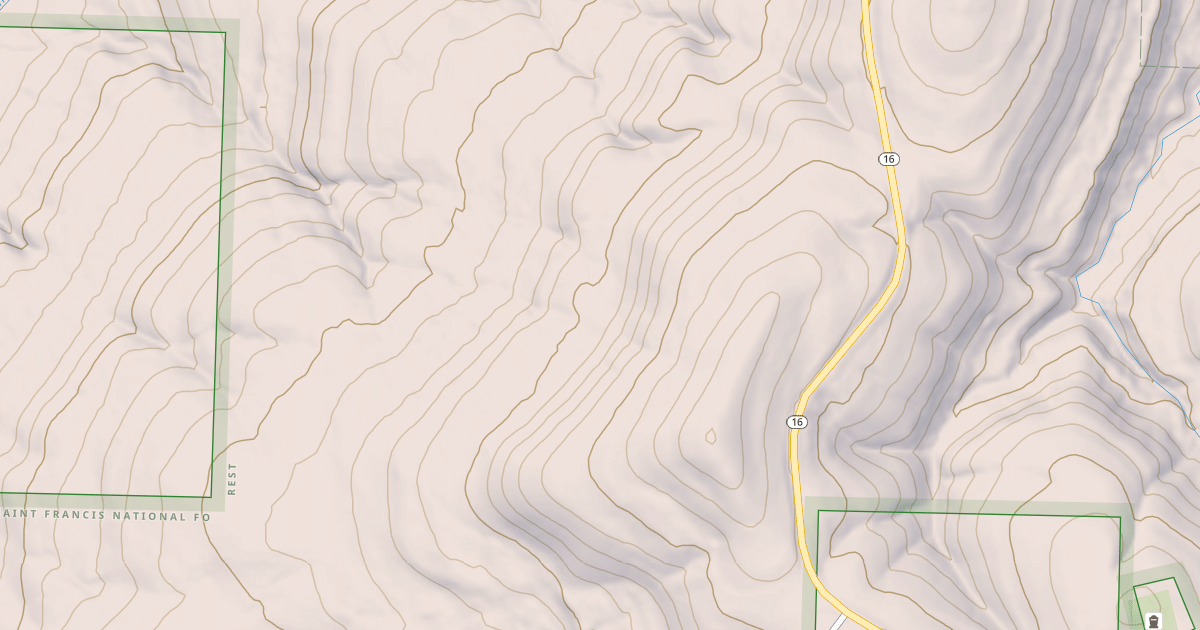 Map preview of USFS National Forest System Roads {C48F4EFC-B3FD-4F7F-8367-943E55E75E0B}