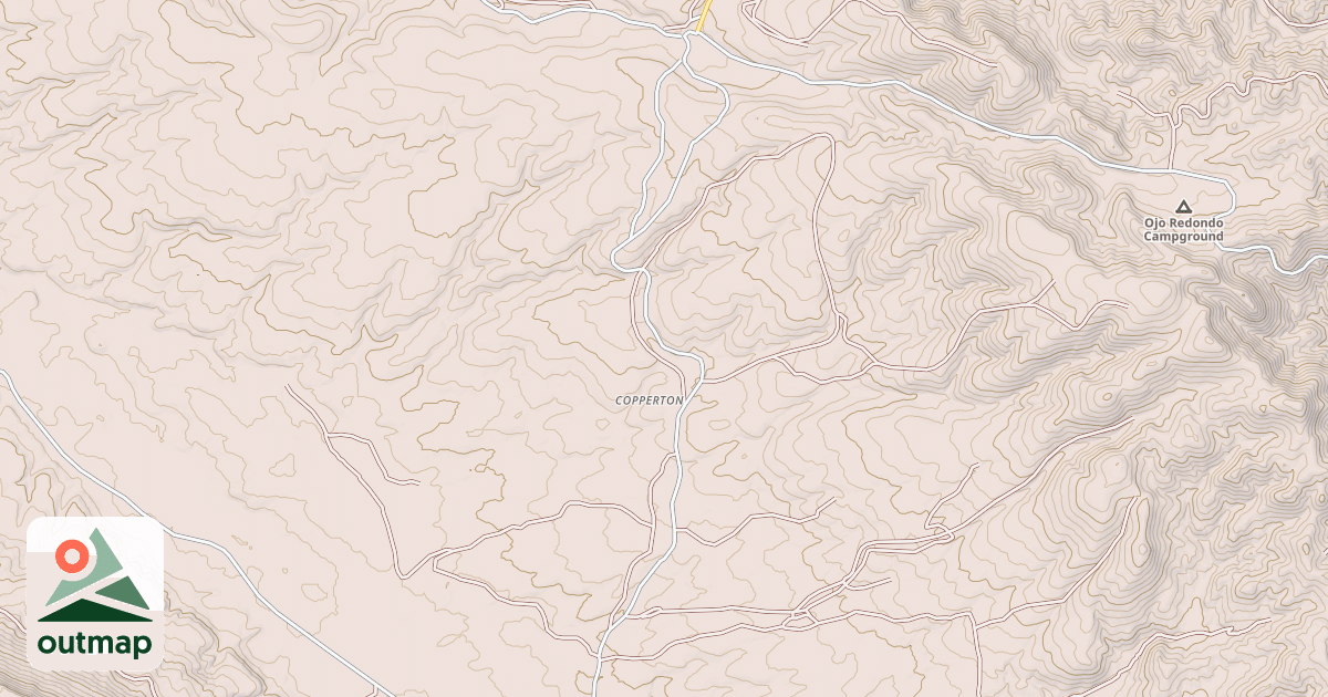 Map of COPPERTON