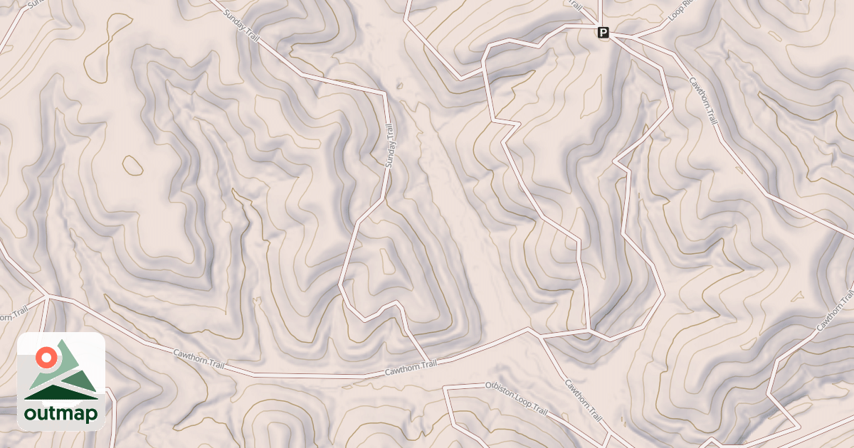 Map of Cawthorn Trail