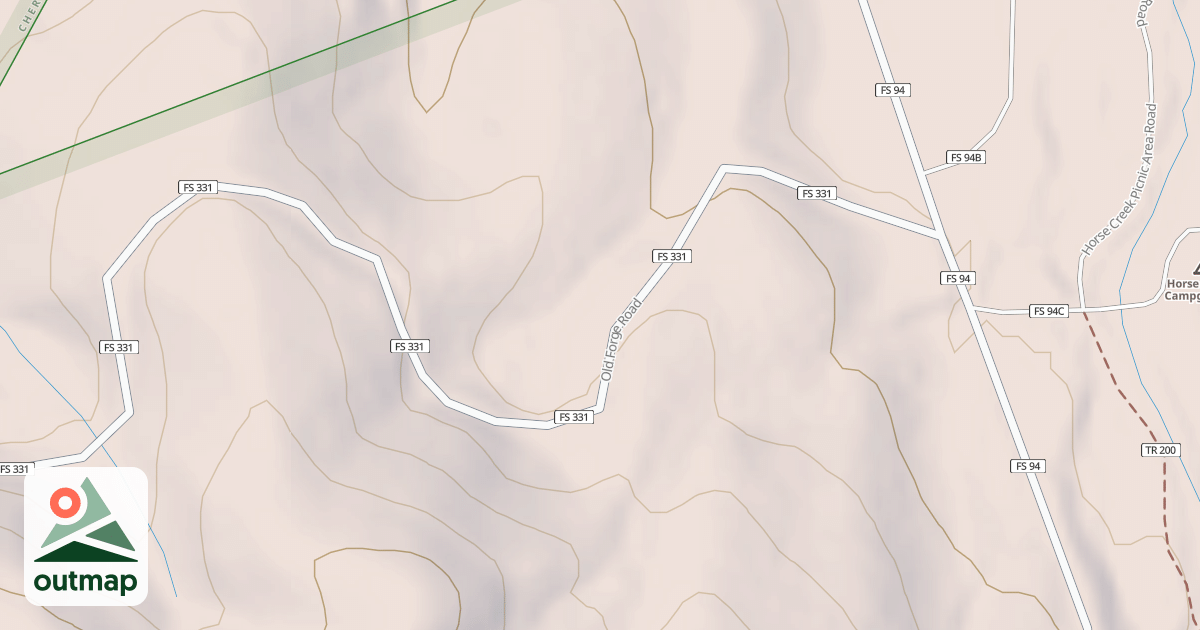 Map of JENNINGS CREEK